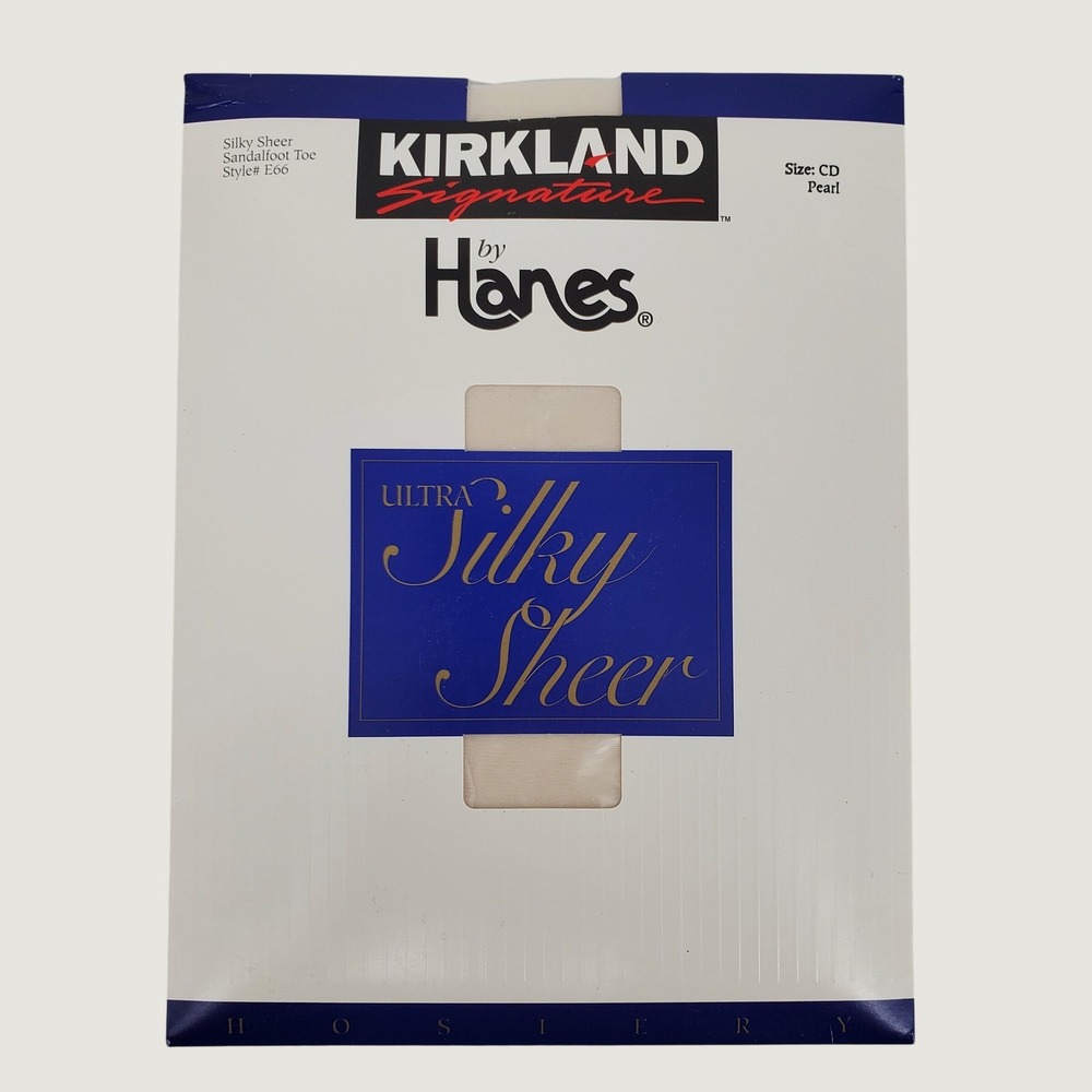 Kirkland Signature by Hanes Ultra Silky Sheer Tights Pearl Size CD Style E66 New